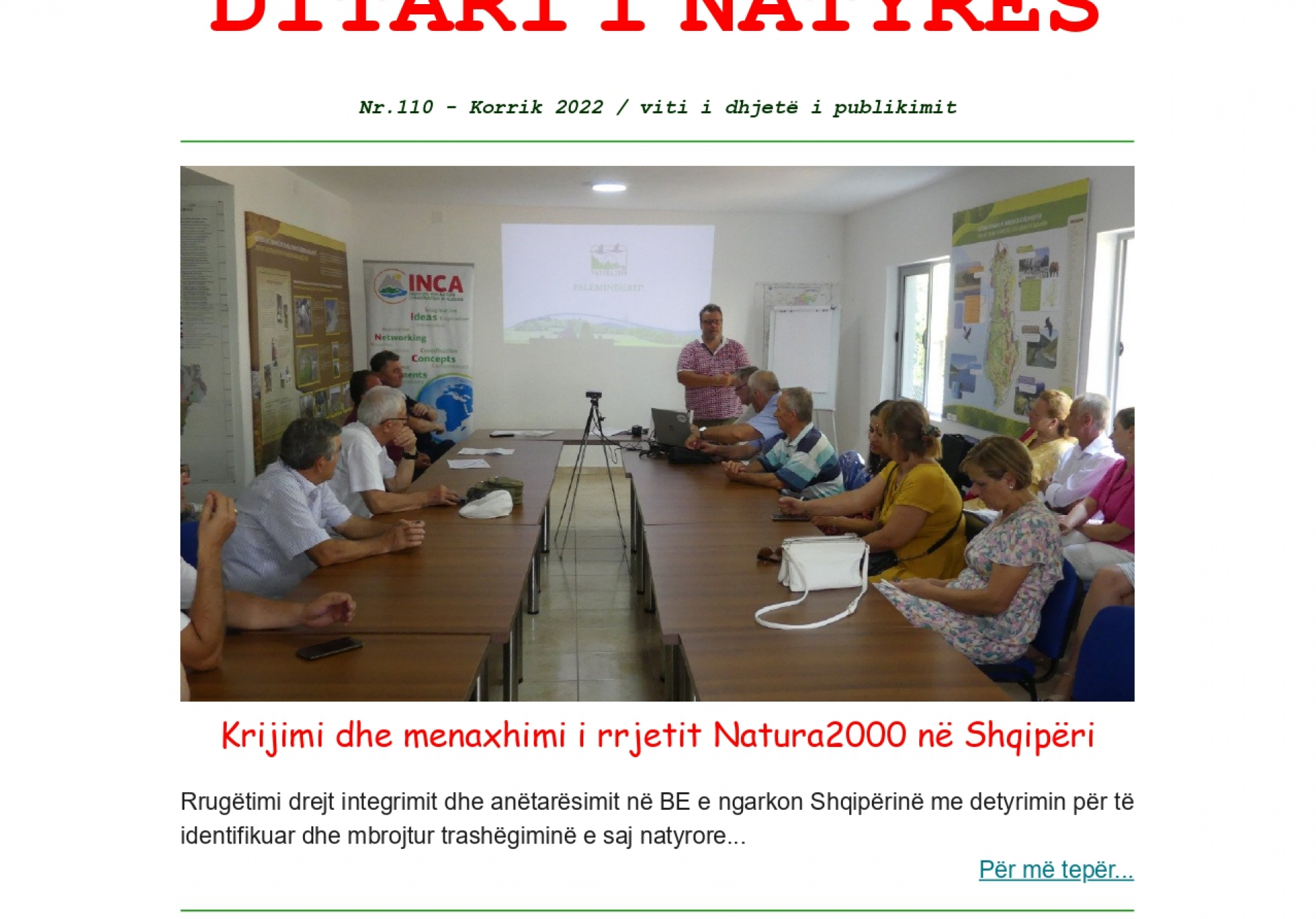 Ditari Natyrës nr.110 - Korrik 2022